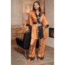 Gia 3-Piece Satin PJ & Robe Set for Women with Kimono, Cami and Pant, , large
