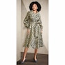 Kelcia Fit-and-Flare Jacquard Dress, , large
