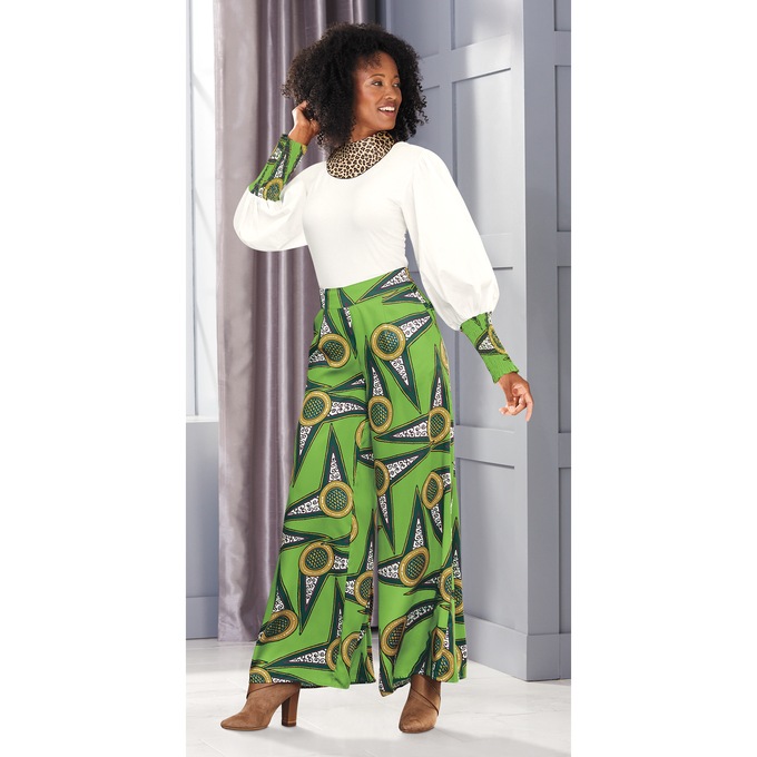 Akasi Mixed Media Top, , large
