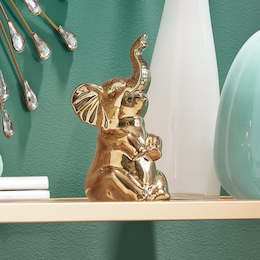 Happy Little Elephant Figurine, , large