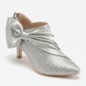 Rhinestone Satin Bow Shootie for Women with Memory Foam and 2.25" Heel, , large