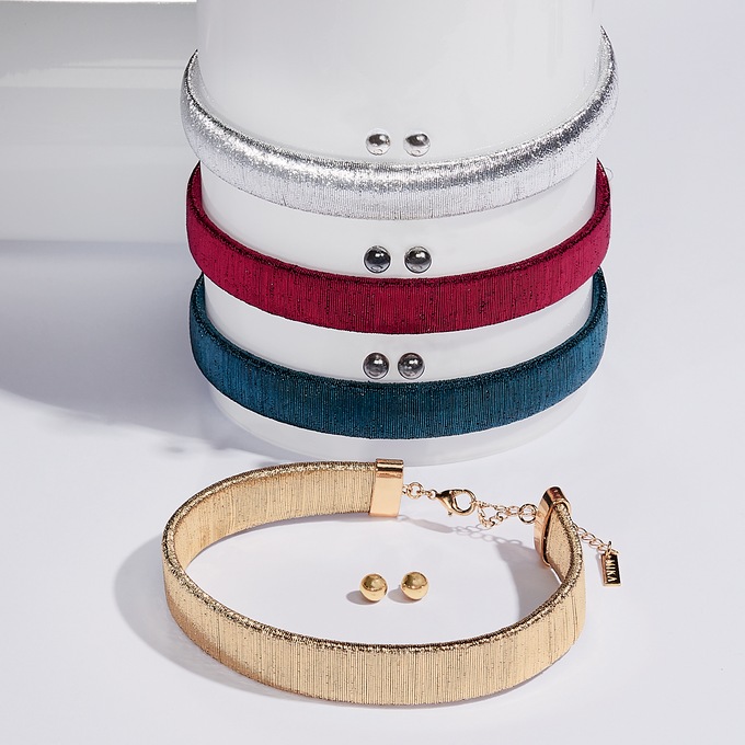 Ashley Choker Necklace & Earring Set, , large