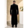 Men&rsquo;s Velour Church Robe with Rhinestone Cross Detail, , large