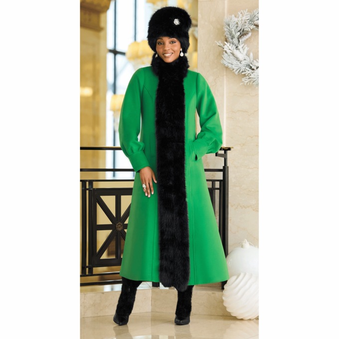 Faux-Fur Pillbox, , large
