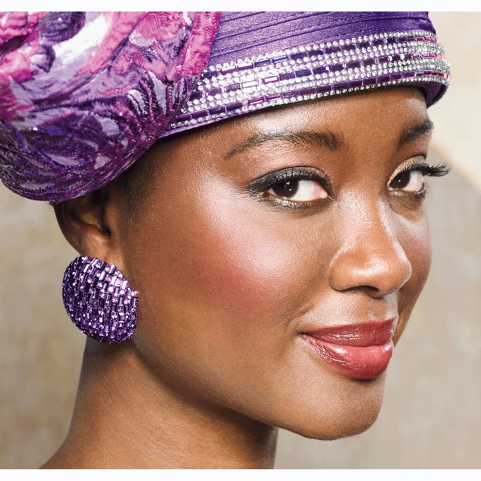 Pave Crystal Dome Earrings, , large