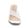Maleesa Women's Slide with Faux-Leather Strap & 2.75” Clear Heel, , large