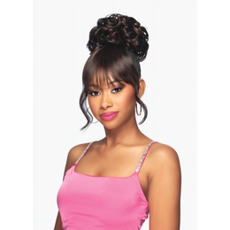 Vivica Fox Heaven Bang &#39;N&#39; Bun, Off Black Copper Blonde, large