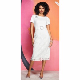 Dallas Lace Skirt Sheath Dress, , large