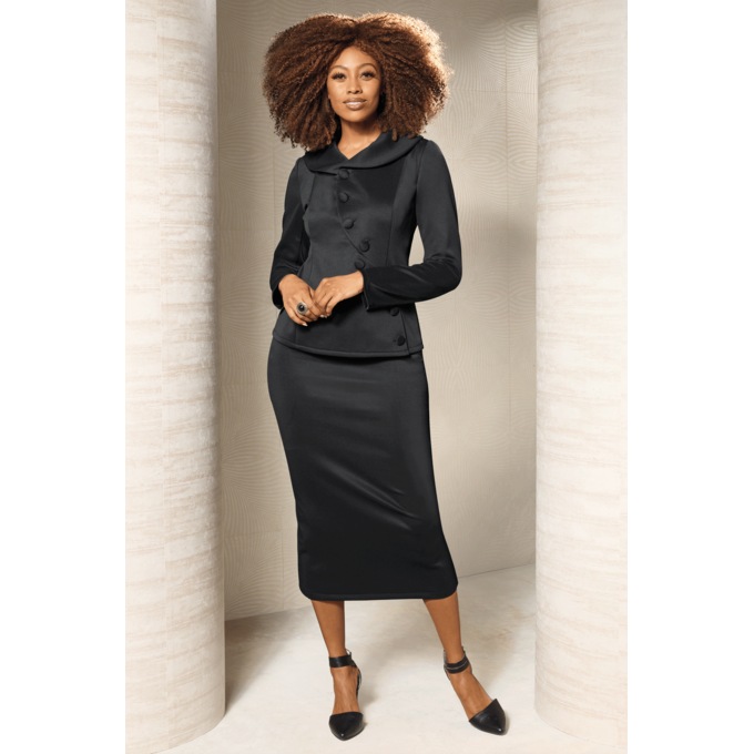 Diana 3-Piece Women&iacute;s Wardrober with Skirt, Pant and Asymmetrical Jacket, , large