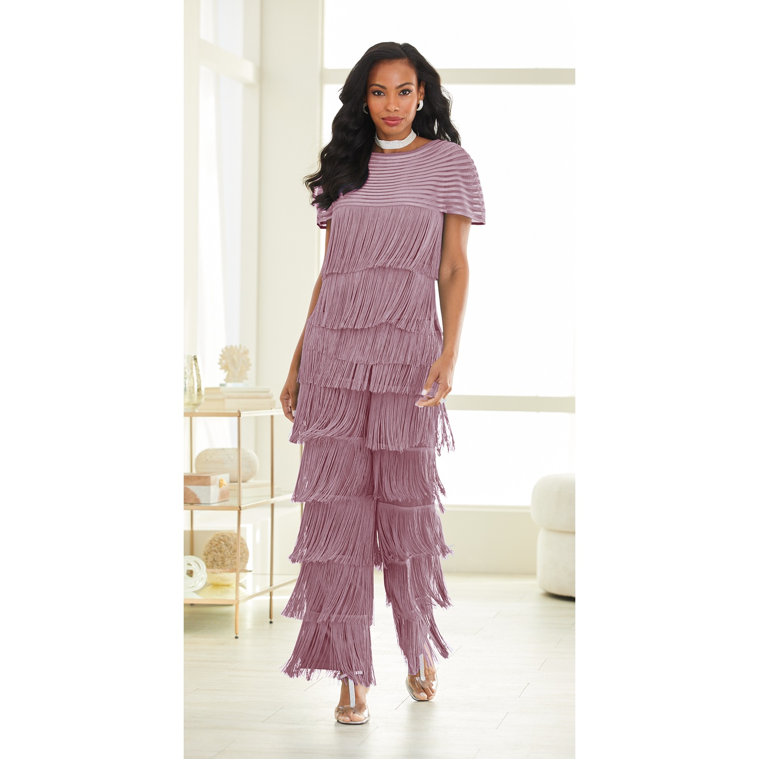 Zazie Fringe Pant Set | ASHRO