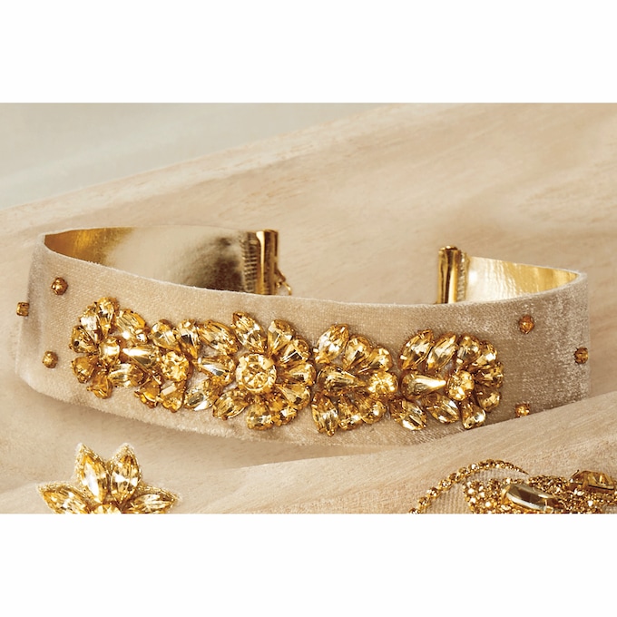 Crystal Bead/Fabric Collection, , large