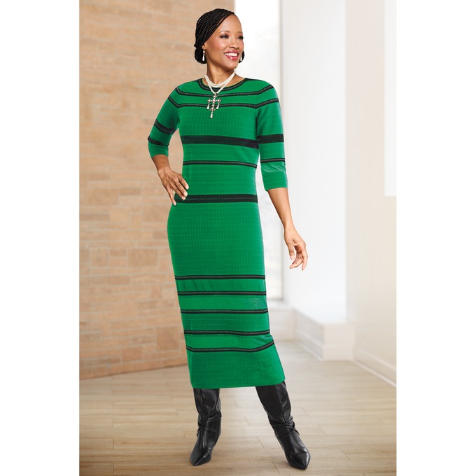 Liana Textured Sweater Dress, , large