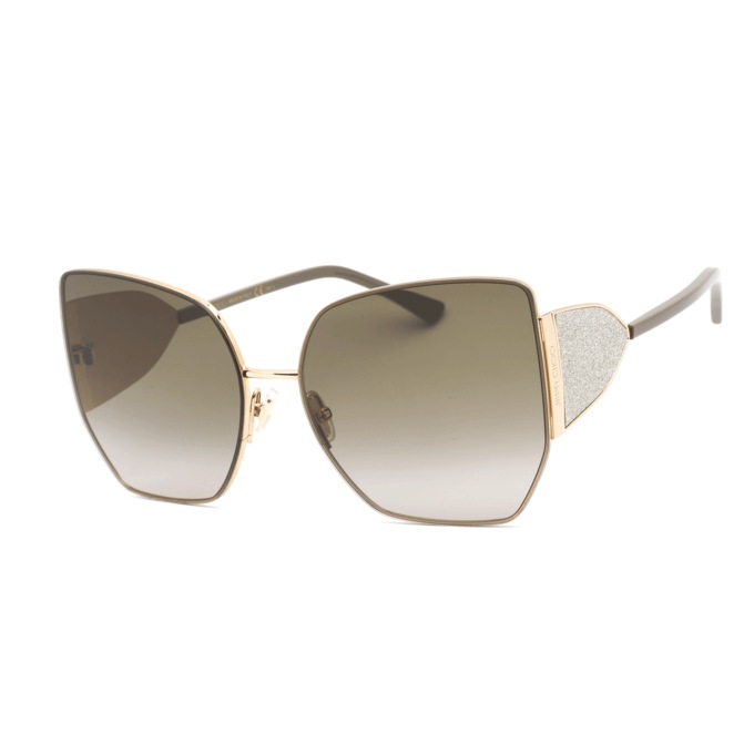 Jimmy Choo River/S Sunglasses, Gold Brown, large