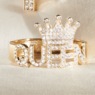 Crystal Word/Symbol Hinge Cuff, , large