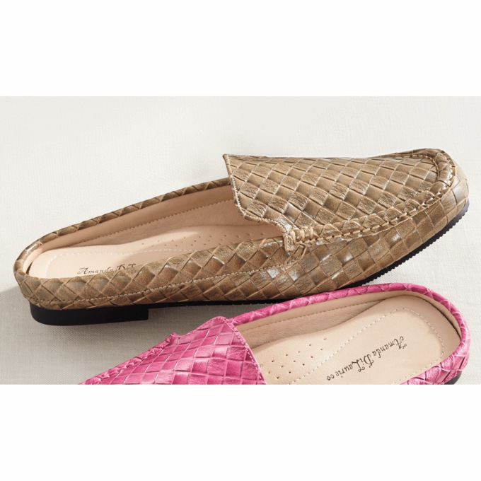 Amanda D'laurie Woven Mule, , large