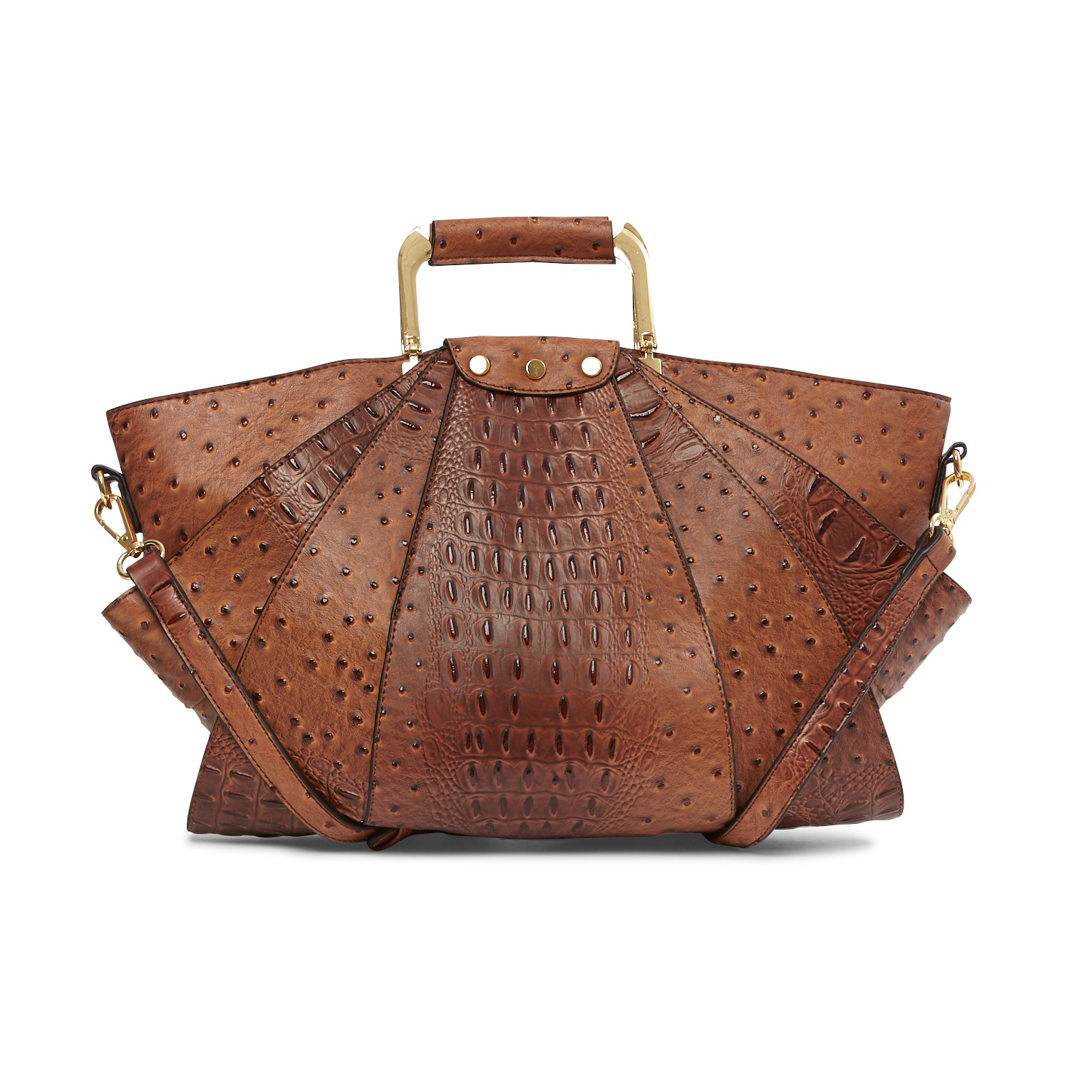Ashro Croco Fan Bag Brown