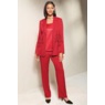 3-Piece Laced-Up Pant Outfit with Jacket and Satin Cami, , large