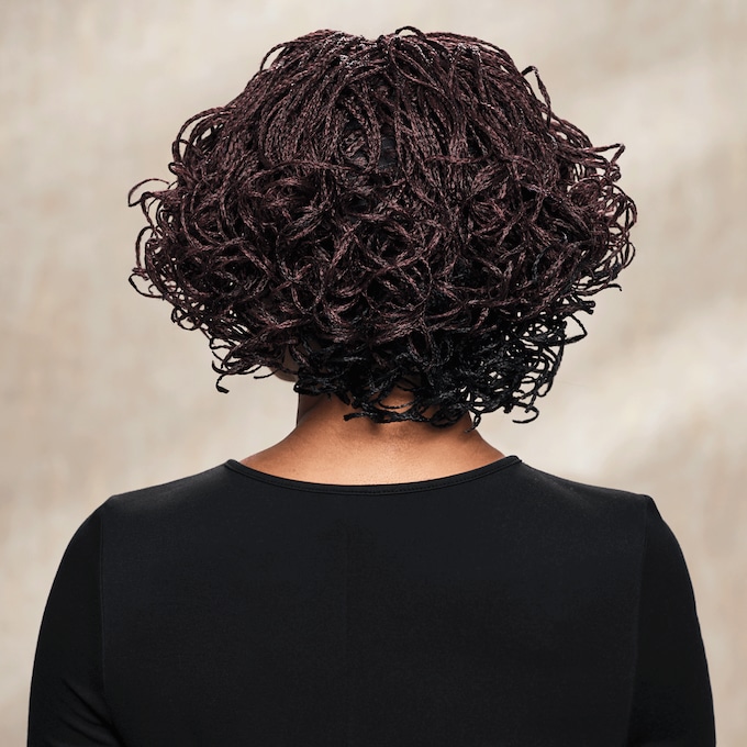 Teresa Braided Wig, Off Black Wine, large