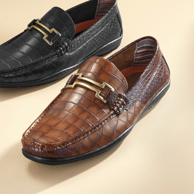 Stacy Adams Embrey Moc-Toe Bit Slip-On, , large