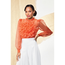 Gwen Rosette Blouse, , large