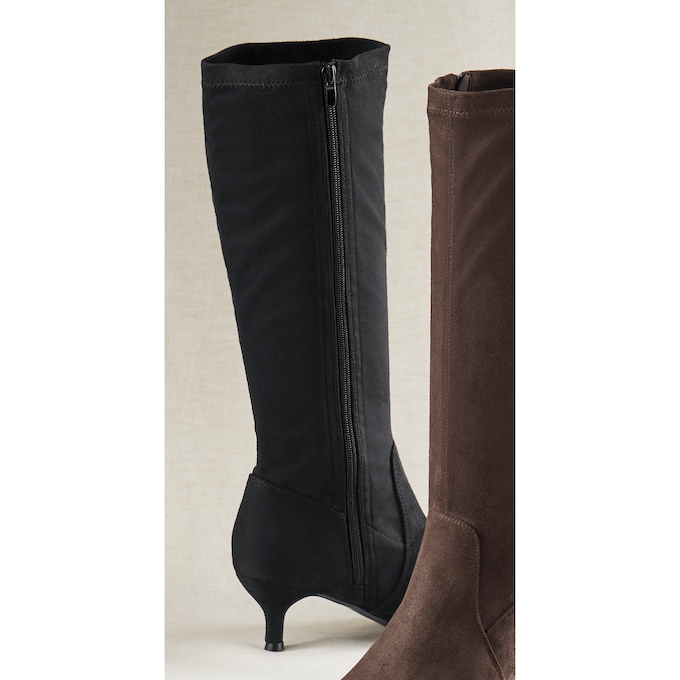 Amanda D'laurie Tall Faux-Suede Waterproof Stretch Boot for Women, , large