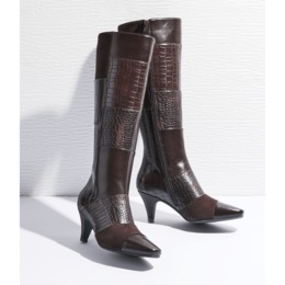 Amanda D&#39;laurie Exotic Print Patchwork Boot, , large
