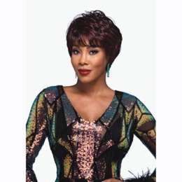 Vivica Fox Joleen Wig, Dark Burgundy Wine, large