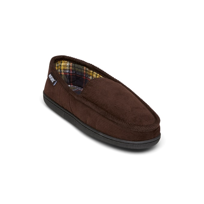 Corduroy Slipper by MUK LUKS, Brown, large