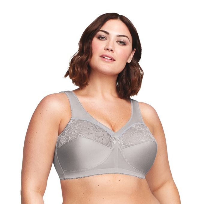 Glamorise® MagicLift® Full Figure Support Bra, Soft Gray, large