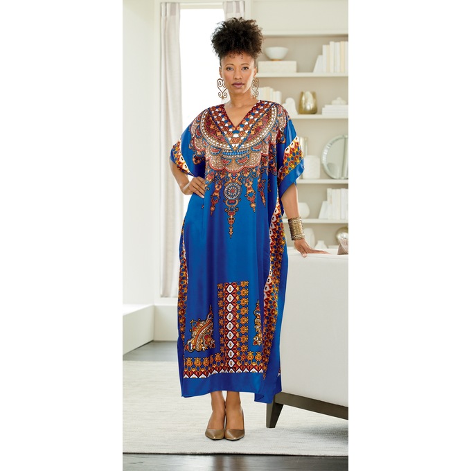 Goddess 3 Long Caftan, , large