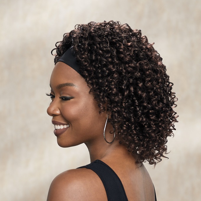Curly Headband Wig, , large