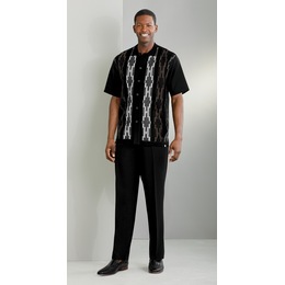 Stacy Adams Geo Stripe Pant Set, , large