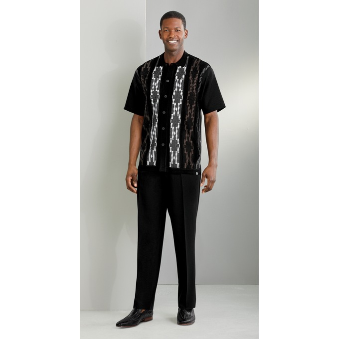 Stacy Adams Geo Stripe Pant Set, , large