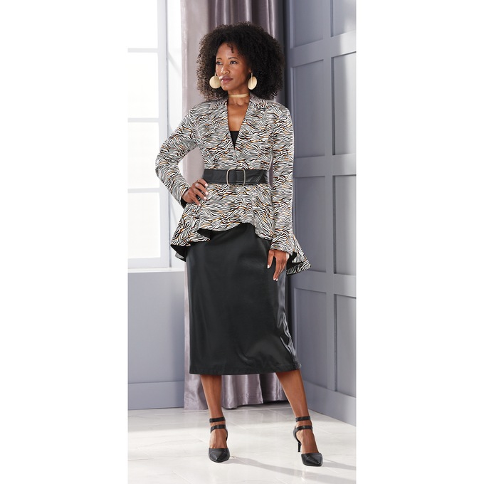 Nisha Skirt Suit, , large