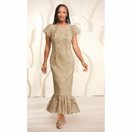 Lamesha Flounce Maxi Dress, , large