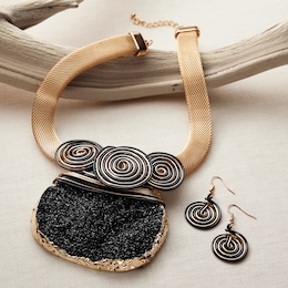 Amara Wire Necklace &amp; Earring Set, , large