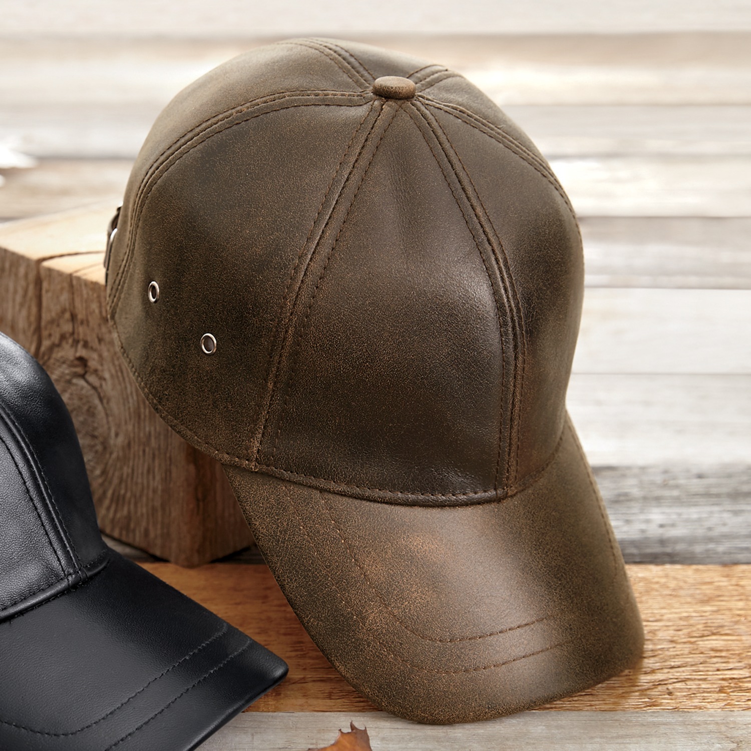 Leather Baseball Cap | ASHRO