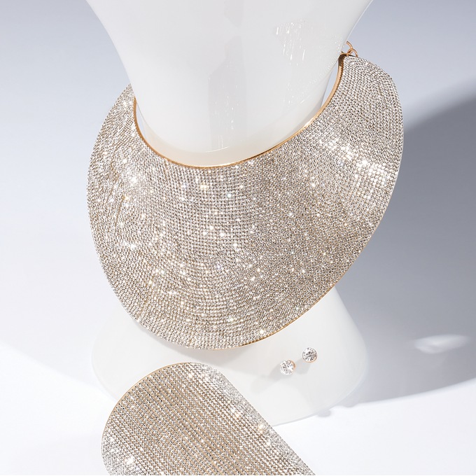 Sparkle Collar & Earring Set, , large