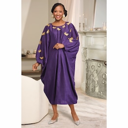 Tinashe Women&rsquo;s Caftan with Sequin Butterfly Appliques, , large