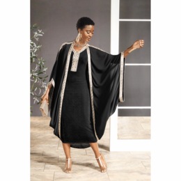 Dramatic Kimono Jacket Dress, , large