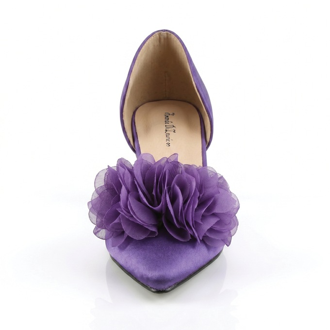 Amanda D'laurie D'Orsay Ruffle Pump with Memory Foam Footbed, , large