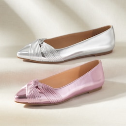 Knotted Metallic Flat, , large