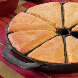 Pre-Seasoned Cast Iron Cornbread Pan, , large