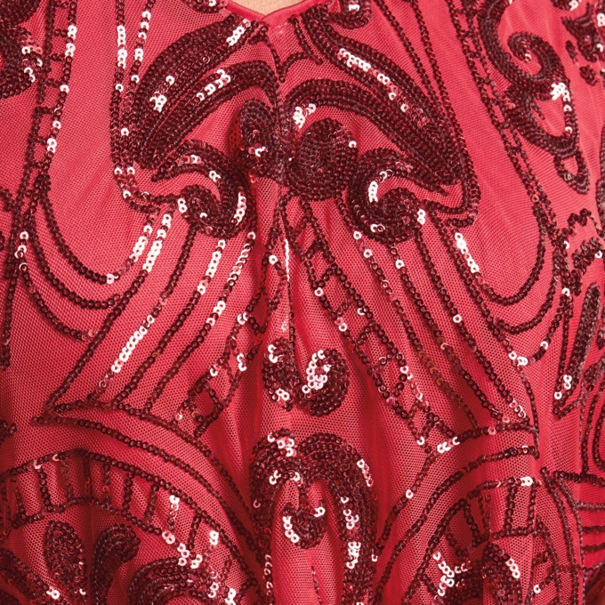 Sequined Cape Pant Set, , large