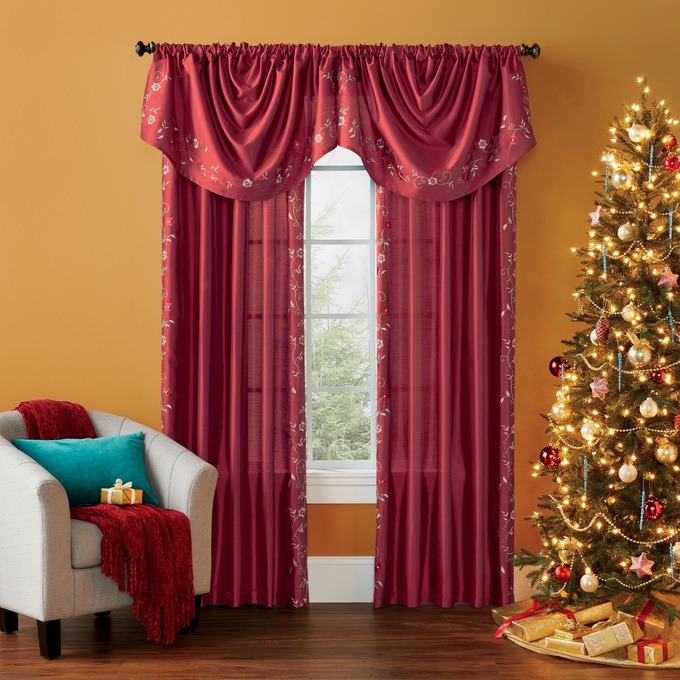 Embroidered Taffeta 84&quot; Panel, , large