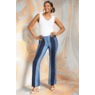 Pieces of Me Mixed-Wash Women&rsquo;s Flare-Leg Jean in Spliced Stretch Denim, , large