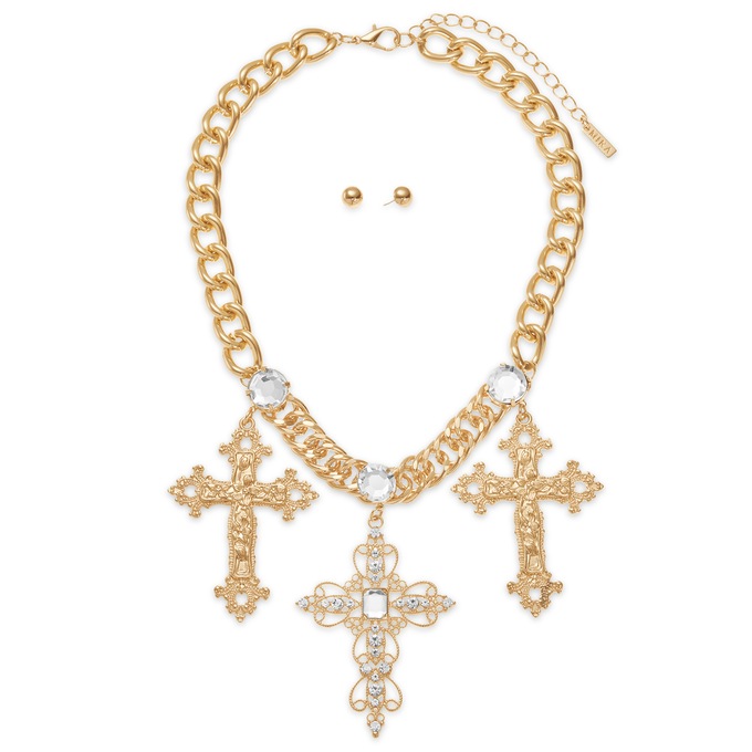 Cross Necklace, , large