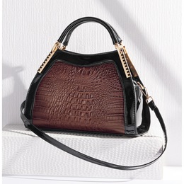 Kamari Faux-Croc Handbag, , large