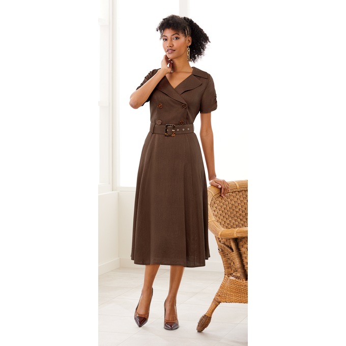 Flirty Fit and Flare Dress, , large