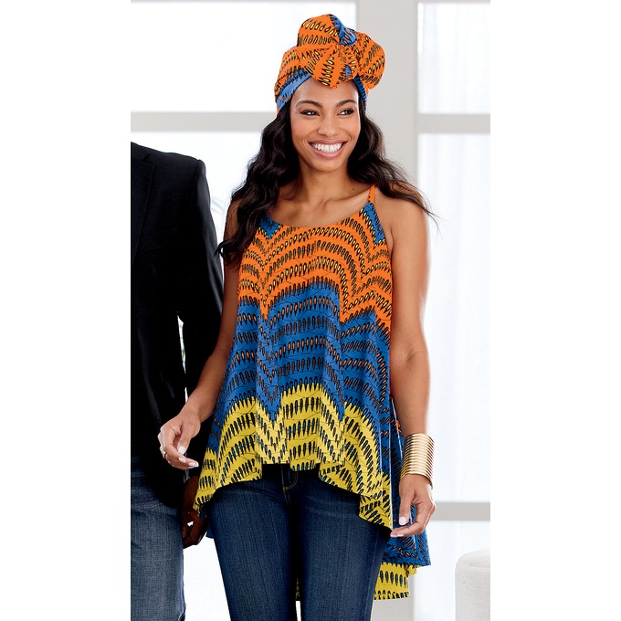 Garcelle Top & Headwrap Set, , large